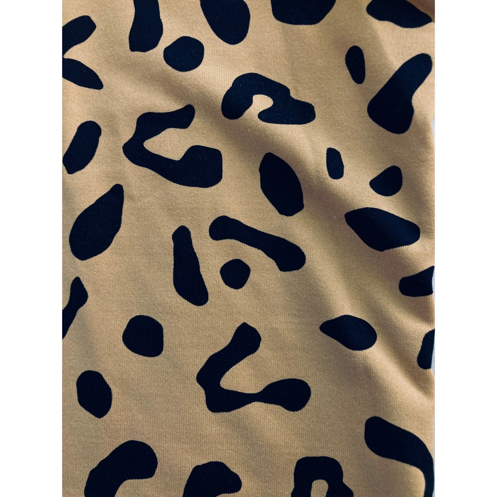 J. McLaughlin Cheetah Print Blouse Catalina Cloth 3/4 Sleeve Caramel (Size L) - Picture 7 of 11